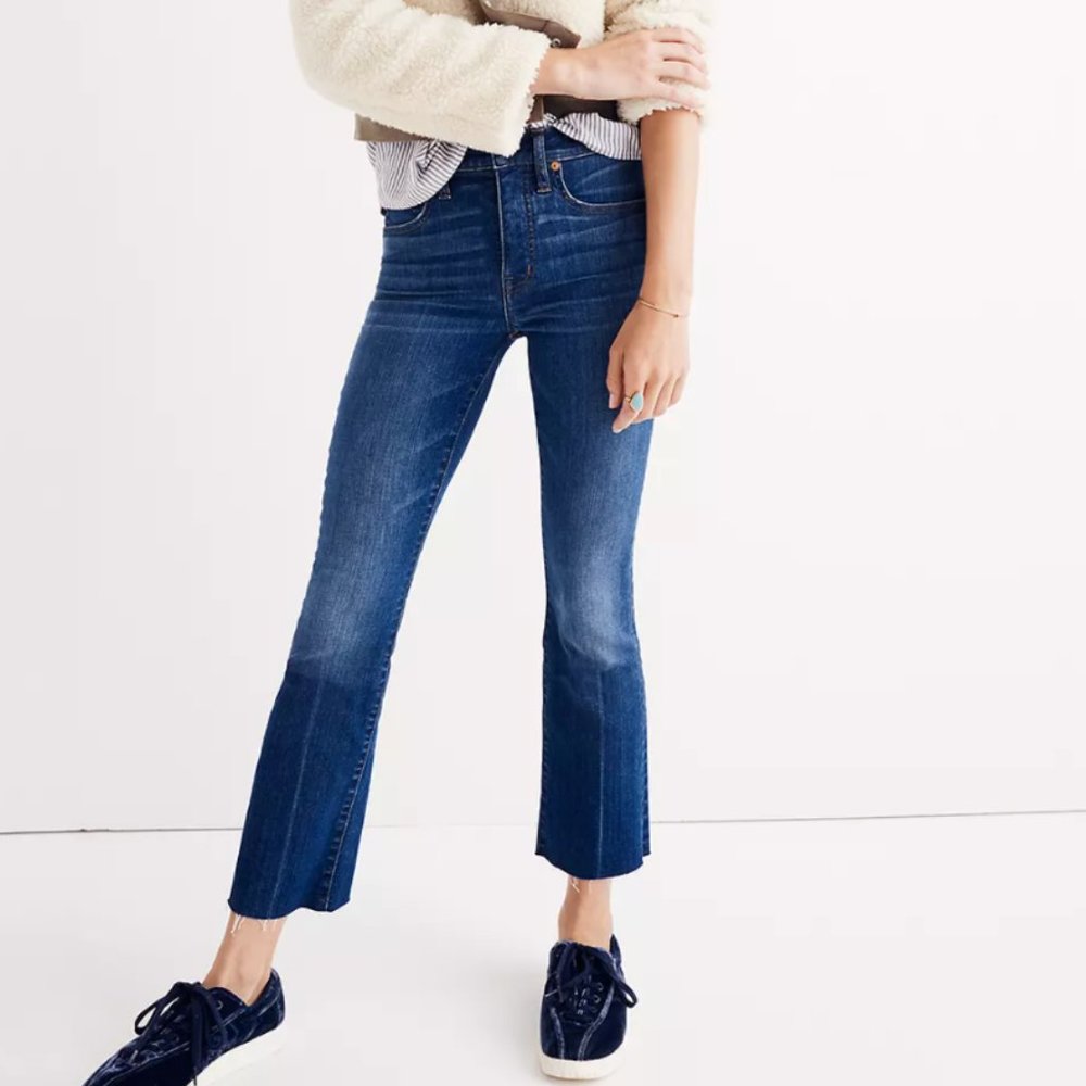 Madewell Cali Demi-Boot Jeans: Raw-Hem Edition